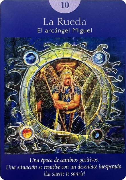 La Rueda — carta 10 del Tarot Angelical, Arcángel Miguel